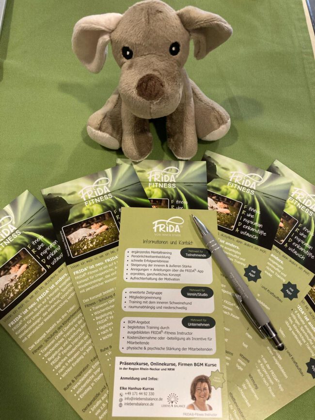 Elke Hanhus-Kurras, Business Trainerin, Psychologische .Beraterin, Systemischer Coach, Lebensbalance FRIDA®-Fitness jetzt auch im Präsenzkurs in Herzebrock